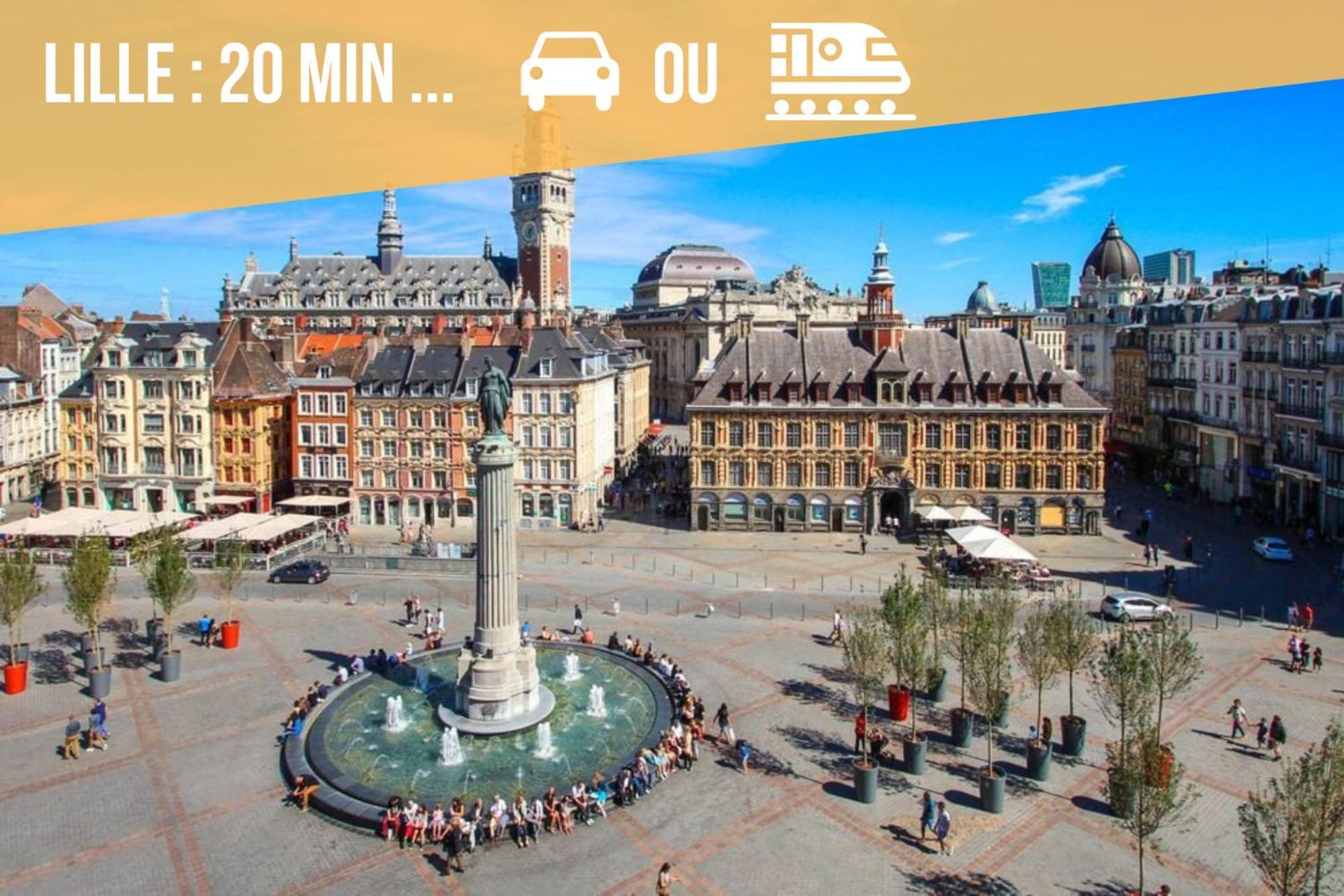 Gite Le Duplex - 5Min De La Gare Vers Lille-Lens-Arras Phalempin Экстерьер фото